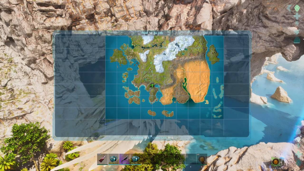 ARK Survival Ascended, PC, Gameplay, How To Find Artifact of the Strong In Ragnarok, Screenshot, NoobFeed